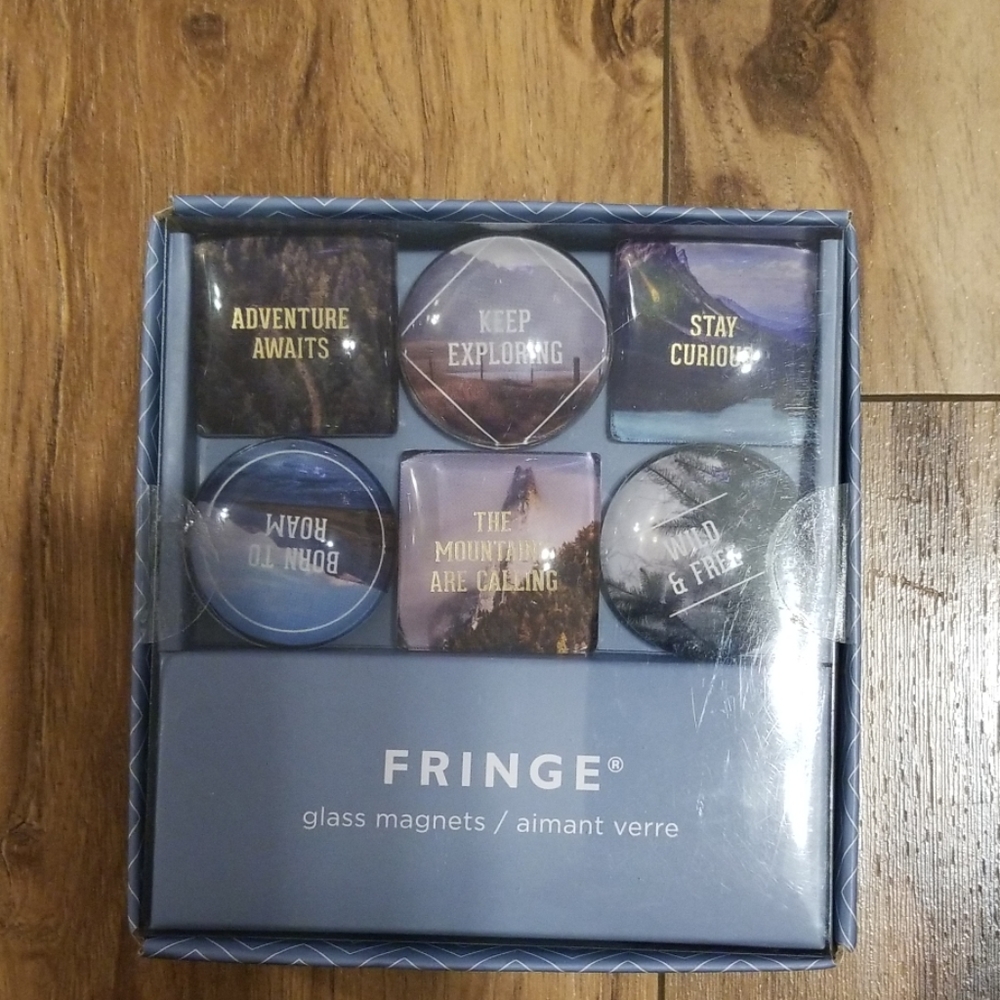 FRINGE GLASS MAGNETS Adventure Theme